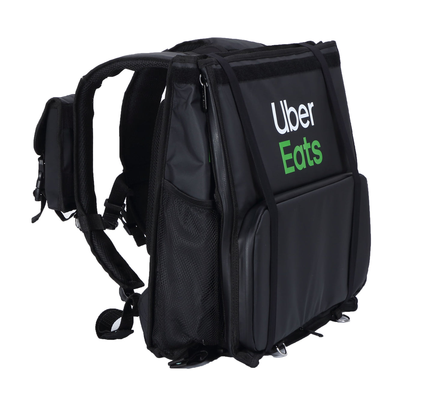 Delivery Bag with Green & White Logo (Black)